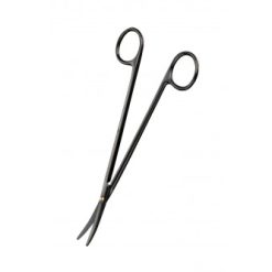 METZENBAUM SCISSOR CURVED ON FLAT "NERO" SMOOTH CUT COATING